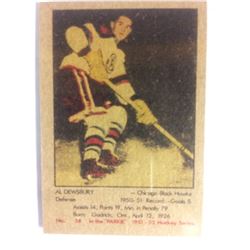 1951 PARKHURST #38 AL DEWSBURY *BLACK HAWKS*
