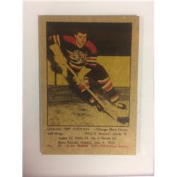 1951 PARKHURST #42 ARMAND "BEP" GUIDOLIN * BLACK HAWKS*
