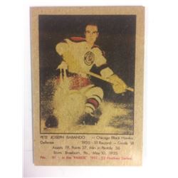 1951 PARKHURST #51 PETE JOSEPH BABANDO *BLACK HAWKS*
