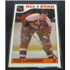 Image 1 : 1985-86 Topps Sticker Inserts #10 Rod Langway