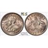 Image 1 : Australia, KGV, Sixpence, 1919-M, PCGS MS 65