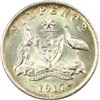 Image 1 : Australia, KGV, Sixpence, 1917-M, aUnc