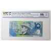 Image 1 : Australia, QEII, Ten Dollars, MacFarlane/Evans, 1997 (R.318bF), AA97/006348, First Prefix, PCGS Gem 