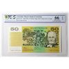 Image 1 : Australia, QEII, Fifty Dollars, Fraser/Evans, 1993 (R.515L), FAB/477659, Last Prefix, PCGS Gem Unc 6