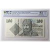 Image 1 : Australia, QEII, One Hundred Dollars, Johnston/Stone, 1984 (R.608F), ZAA/032869, First Prefix, PCGS 
