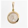 Image 1 : Ancient Coin Pendant, Severus Alexander, Set in 9ct Gold Surround