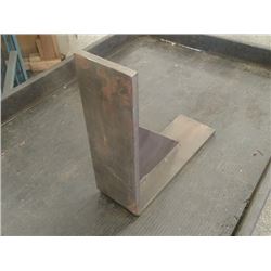 Steel Right Angle Plate, Overall: 4" x 11.5" x 12"