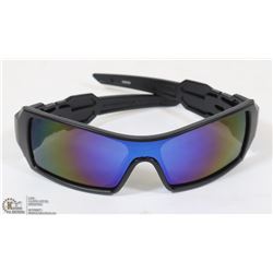 NEW REPLICA OAKLEY SUNGLASSES BLACK AND BLUE