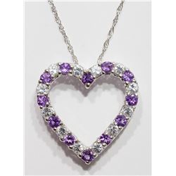 #6-STERLING SILVER NATURAL AMETHYST (FEBRUARY