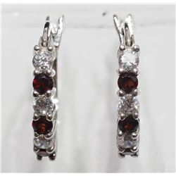 #13-STERLING SILVER NATURAL GARNET