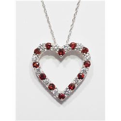 #14-STERLING SILVER NATURAL GARNET