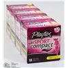 Image 1 : 4 BOXES OF PLAYTEX SPORT COMPACT REGULAR TAMPONS