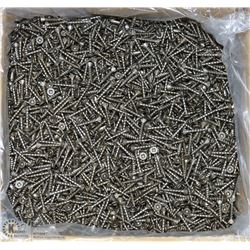 CASE OF 10,000 GRIPRITE PARTICLE BOARD SCREWS 8X1