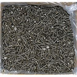 CASE OF 10,000 GRIPRITE PARTICLE BOARD SCREWS 8X1