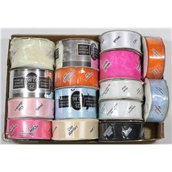 FLAT OF ASSORTED NEW RIBBONS