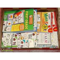 LARGE FLAT W/1 ADULT COLOURING BOOK,