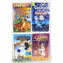 LOT OF 4 DISNEY SEALED VHS MOVIES
