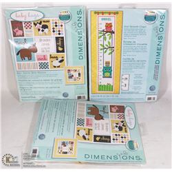 LOT OF 3 DIMENSIONS OWL GROWTH CHARTS