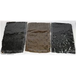 LOT OF 3 FASHION SCARVES