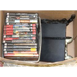 SONY PLAYSTATION WITH 17 GAMES AND 1 CONTROLLER