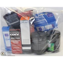 BAG OF 9 ASSORTED SKIN CLEANSERS & MORE
