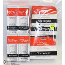 BAG OF 10 ASSORTED NEUTROGENA RAPID CLEAR ACNE