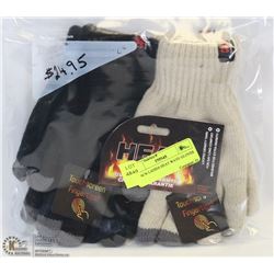 2 PACK LADIES HEAT WAVE GLOVES