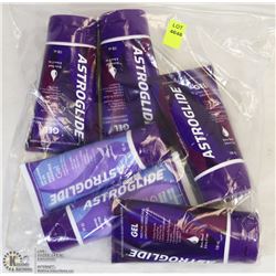 BAG OF 6 ASSORTED ASTROGLIDE LUBRICANTS