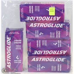 BAG OF 5 ASTROGLIDE WATER BASED LUBRICANTS