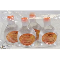 BAG OF 4 KY TOUCH 2 IN 1 WARMING OIL & PERSONAL