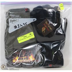 2 PACK MENS HEAT WAVE GLOVES