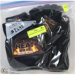 2 PACK MENS HEAT WAVE GLOVES