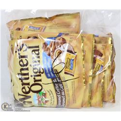 LOT OF 6 BAGS OF WERTHERS CARAMEL COFFEE HARD