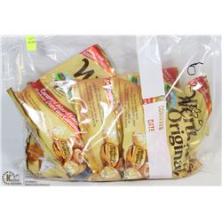 LOT OF 6 BAGS OF WERTHERS CARAMEL HARD CANDIES