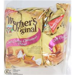 LOT OF 6 BAGS OF WERTHERS SOFT CREME CARAMELS