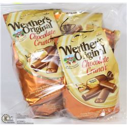 LOT OF 6 BAGS OF WERTHERS CHOCOLATE CRUNCH CANDIES