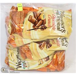 LOT OF 6 BAGS OF WERTHERS CHOCOLATE CRUNCH CANDIES