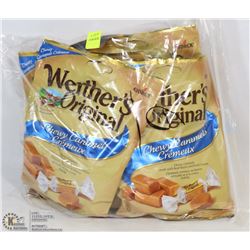 LOT OF 6 BAGS OF WERTHERS CHEWY CARAMELS