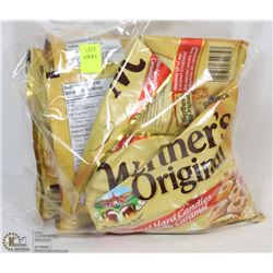 LOT OF 6 BAGS OF WERTHERS CARAMEL HARD CANDIES