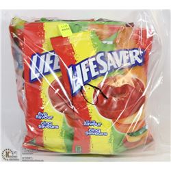 LOT OF 6 BAGS OF 5 FLAVOUR LIFESAVERS
