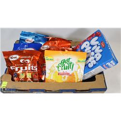 FLAT OF ASSORTED CANDIES AND 1 BOX OF VIVA PUFFS