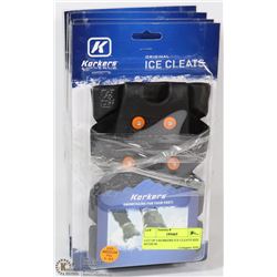 LOT OF 4 KORKERS ICE CLEATS SIZE MEDIUM
