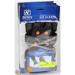 LOT OF 4 KORKERS ICE CLEATS SIZE MEDIUM