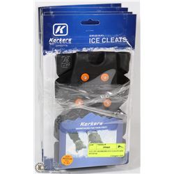 LOT OF 4 KORKERS ICE CLEATS SIZE MEDIUM
