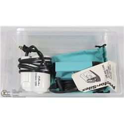 TRAVEL STEAM IRON AND HAIR DRYER