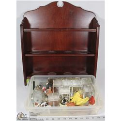 3 TIER ORNAMENT DISPLAY WITH ORNAMENTS