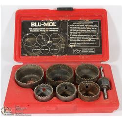 BLU-MOL 7 PC HOLE SAW CUTTING SET