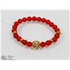 Image 1 : #10-RED RUBY BRACELET LON HEAD BEAD
