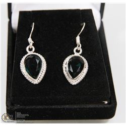 #30-SWISS BLUE TOPAZ GEMSTONE EARRINGS