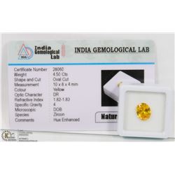 #68-NATURAL ZIRCON GEMSTONE 4.50CT